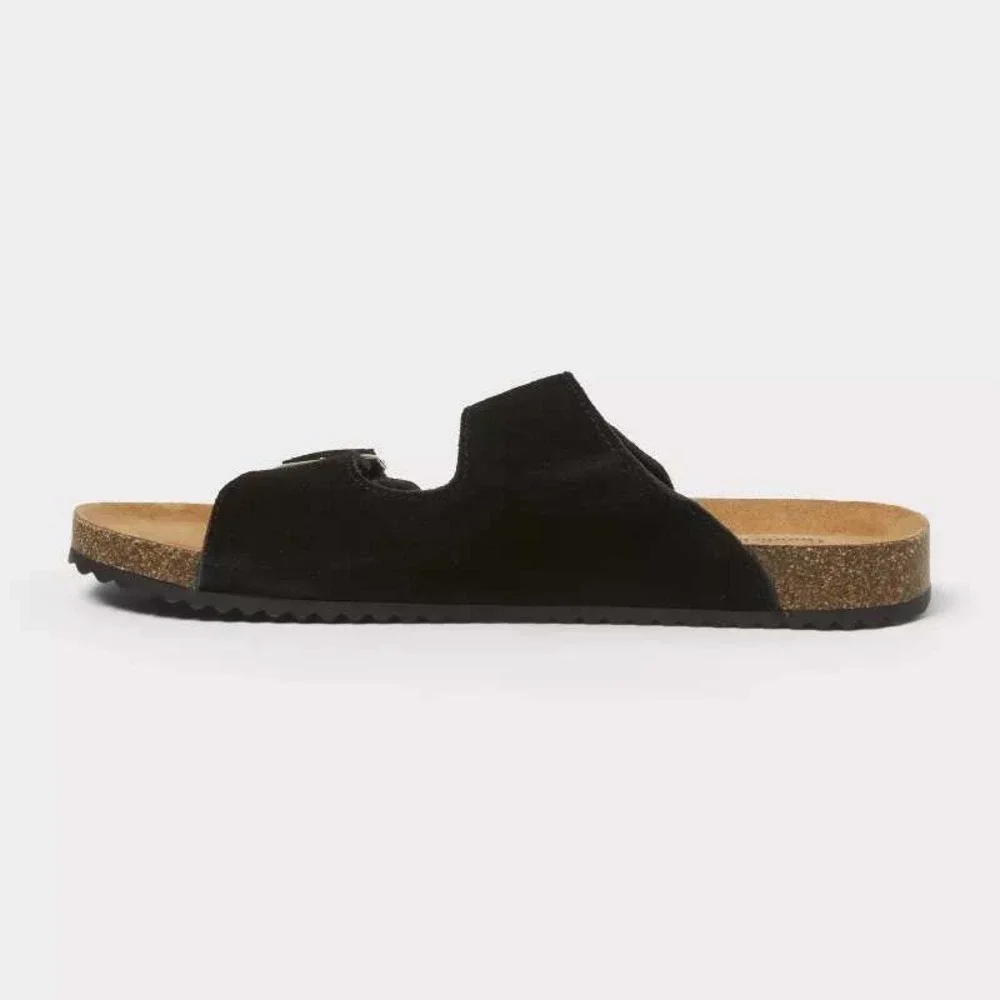 Men's Saul Suede Two Band Sandals – Goodfellow & Co Black Size 11 New With Tags